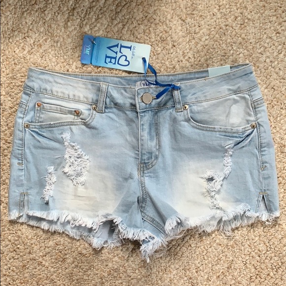 ymi high rise shorts